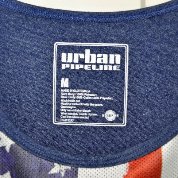 Urban Pipeline Men’s Medium USA flag tank top - Picture 3 of 3